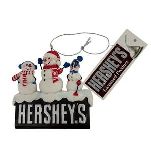 Hershey's Kurt Adler 2009 Ornament Snowmen Hat Scarf Christmas Holiday With Tag